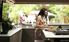 Araya Acosta-Naked-Salad
